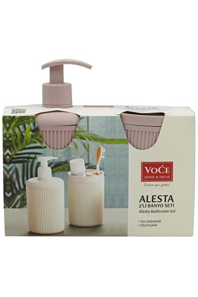 DAR GLASS SOAP DISPENSER BATHROOM SET