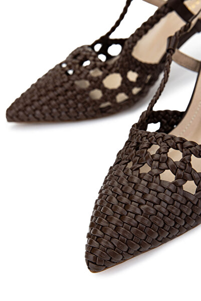 Tamer Tanca Women's Vegan Brown Heeled Shoes