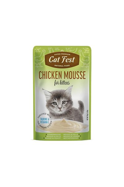 Cat Fest Chicken Mousse Kitten Food Pouch - 70 g