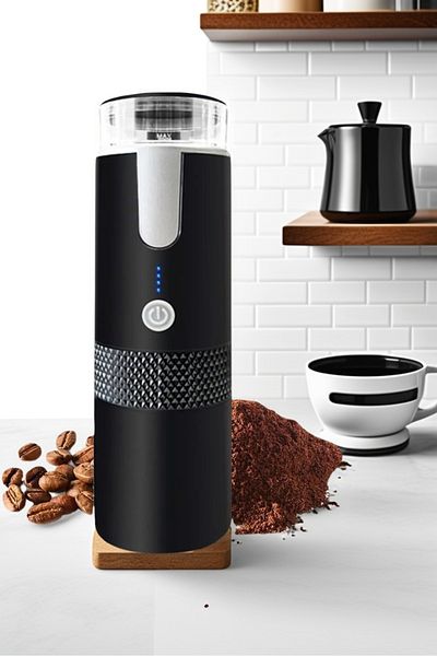 COOYA Electric espresso machine with cup, automatic brewing, for camping travel, car hiking and office