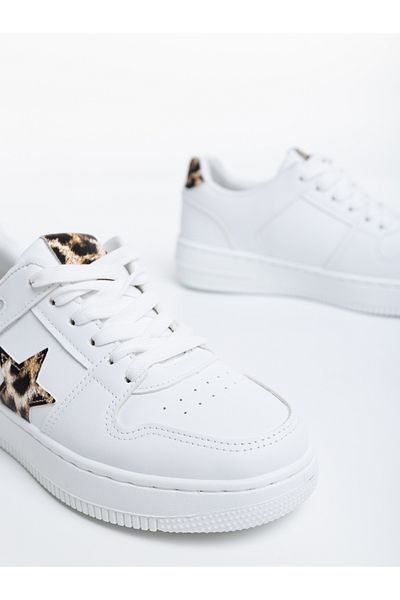 Kalapod Women's white sports shoes made of eco-leather Adamina