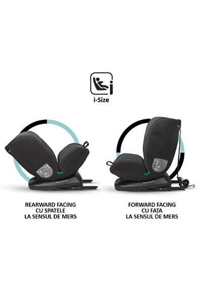 Coccolle Scaun auto rotativ premium iSize 40-150 cm Coccolle Mydo Diamond Black