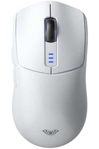 Aula Oula Wireless Gaming Mouse SC580, 2.4 GHz/USB-C/Bluetooth, 12000 DPI, 6 Programmable Buttons, White