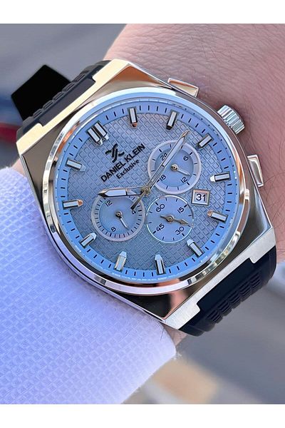 Daniel Klein Silicone Cord Internal Functions Active 2 Years Warranty Men's Watch Fg.Dk10676.5