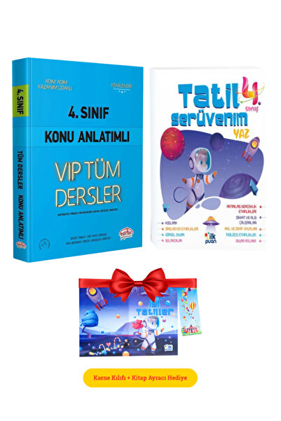 Editör Yayınevi 4. Sınıf VIP Tüm Dersler Konu Anlatımı+Tatil Serüvenim Yaz Ta...