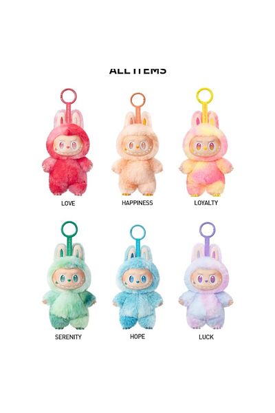 FOXMAG24 Mystery box Labubu Big plush toy, size 15 cm, multicolor