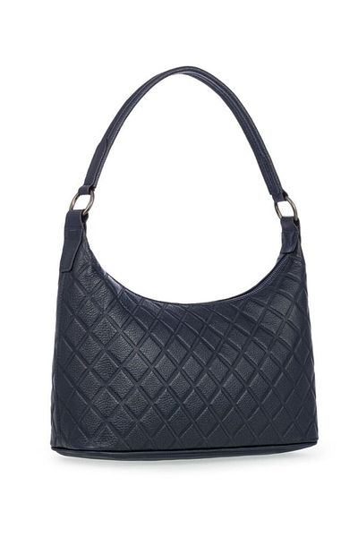 Bilik Deri Καπιτονέ Navy Blue γυναικεία τσάντα ώμου BLM 8107