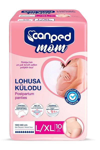Canped Mom Maternity Panties - Panty Diaper L - Large - Large / XL - Extra Large - 20 Pieces (2Pk*10)