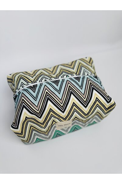 Tiny Zigzag desen büyük boy çanta