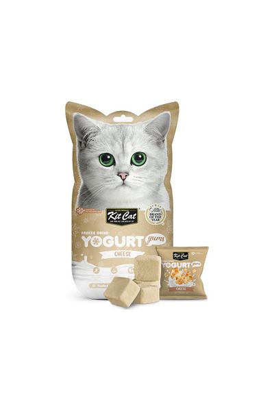 Kit Cat Freeze Dried Yogurt Yums Cheese Cat Treats - 10 g