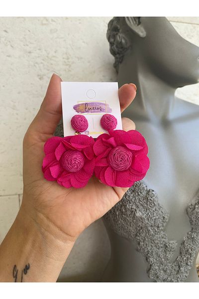 Lucios Wicker Tulle Earrings
