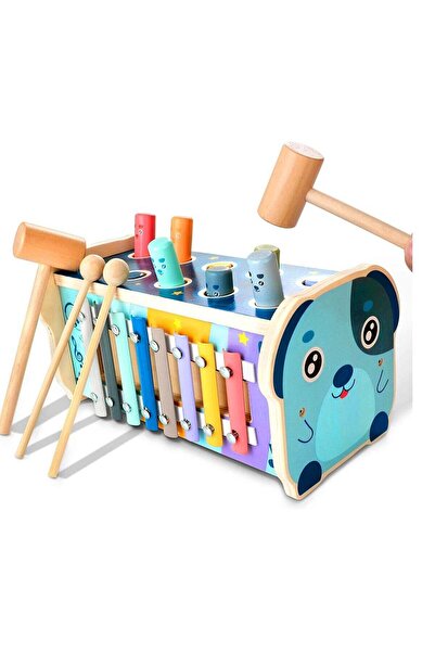 huitich ألعاب خشبية لتنمية الطفل في مراحله المبكرة مع مطرقة وإكسيليفون ومتعة ...