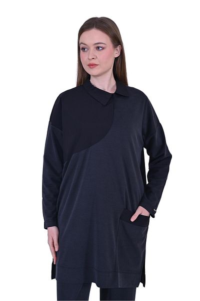 Invee Circle Modal Suit Black
