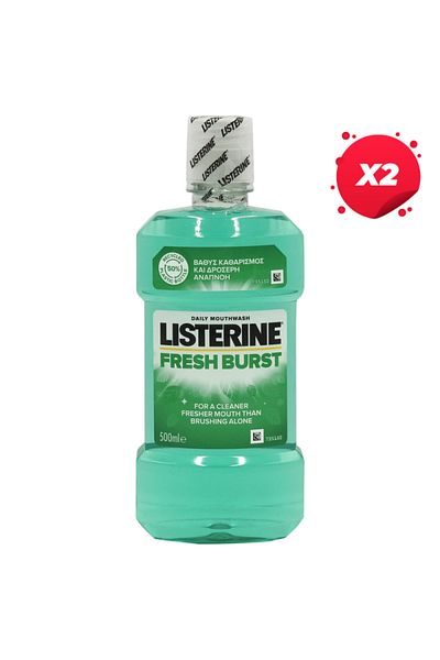Listerine X2 - LISTERINE MOUTHWATER 500ML FRESH BURST