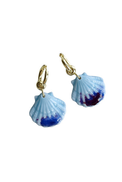 Venus Design Çelik Renkli Midye Küpe