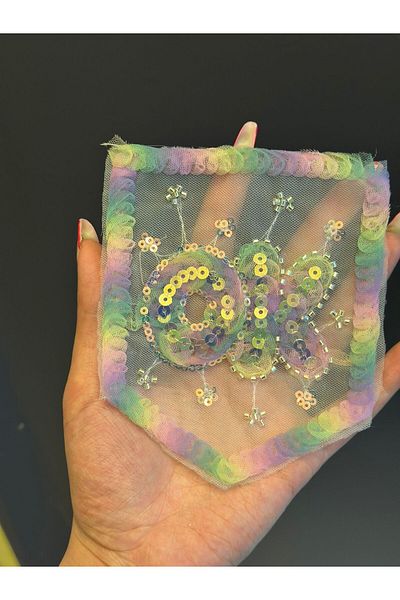 Gönülden Tasarım 14X12 CM Mărgele PUL PULĂ CĂRĂRIȚĂ SCRISĂ BURUȘĂ CĂRUȚĂ APLICĂȚIE