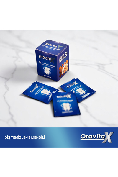OravitaX DİŞ TEMİZLEME MENDİLİ
