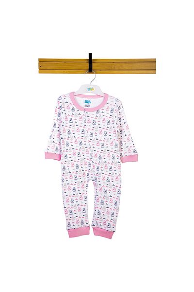 Babies Basic 100% Cotton Printed Long Sleeves Jumpsuit/Romper/Sleepsuit for babies