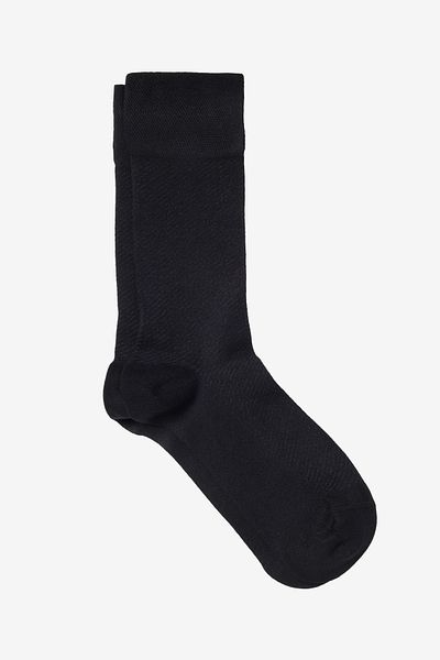 ALTINYILDIZ CLASSICS Men's Black Soft Textured Patterned Single Socks