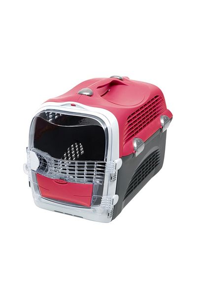 Catit Cabrio Carrier For Cats, Cherry Red - 51L x 33W x 35H cm