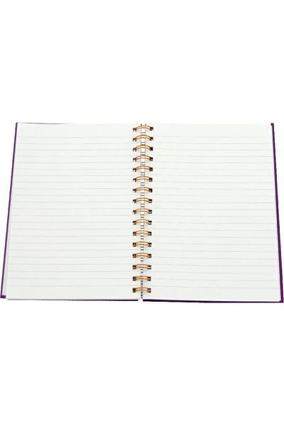 Roco “Calories Don't Count On Weekends” Lined Notebook A5 - 80 Sheets Violet