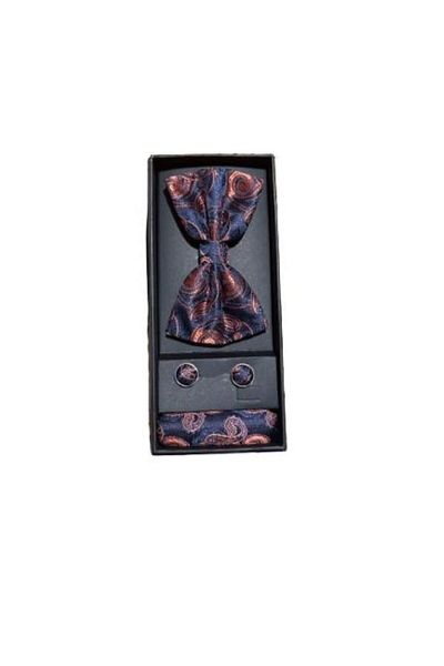 OEM Men's Bow Tie/Handkerchief/Button Set
