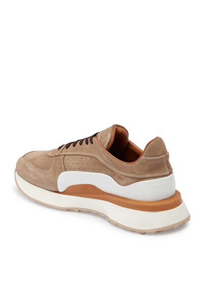 Tergan Bej Hakiki Süet Deri Erkek Sneaker - E24I1AY56713-B79