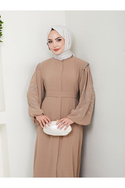 MY QILAM ΝΟ 10 FASHION Γυναικείο Φόρεμα Προσευχής Ferace Beige