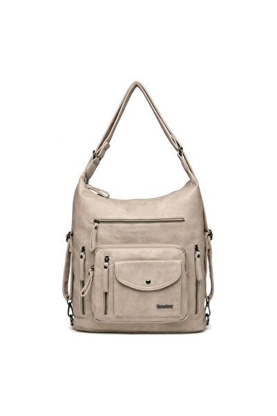 BARCELONA 21K Дамска чанта от измита кожа с гръб и рамо 21-K Barcelona 1580-7