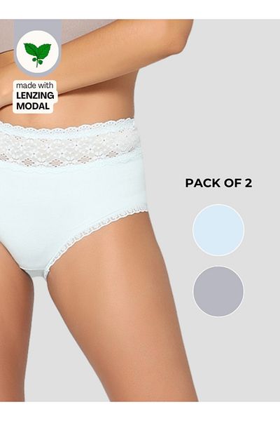 Intimate Queen Modal Bae Luxe Hipsters – Buttery Modal Bliss, Naturally Cooling | pH Balanced (Pack Of 2)