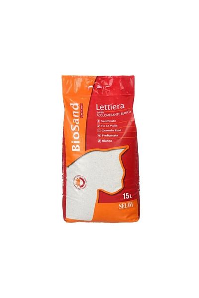 BİO SAND BioSand Super Clump Cat Litter - White - 15 Liters