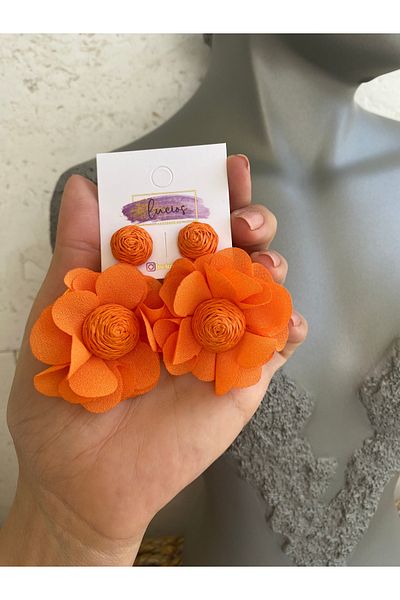Lucios Wicker Tulle Earrings