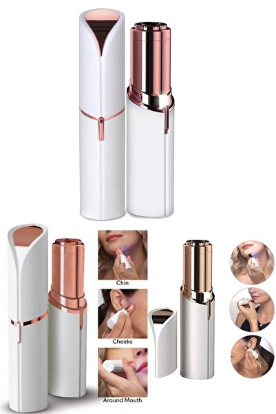 Genel Markalar C / F Kablosuz Ruj Görünümlü Taşınabilir Ağrısız Tüy Alma Cihazı Flawless Yüz Tüy Temizleme Cihazı