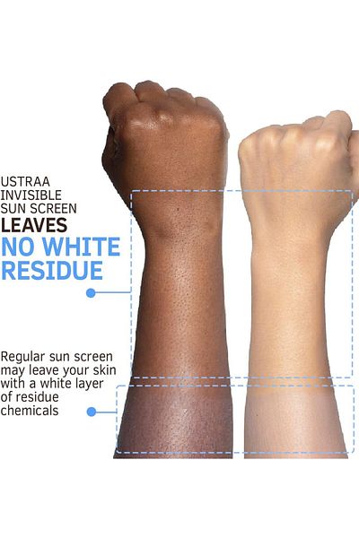 Ustraa Invisible Sunscreen For All Skin Type - Spf 50 & Pa+++