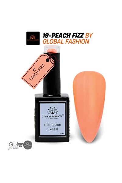 global fashion Peach Perfection UV/LED Gel Polish Set – 6 Shades, Base & Top Coat, 15 ml Soak-Off, Chip-Resistant