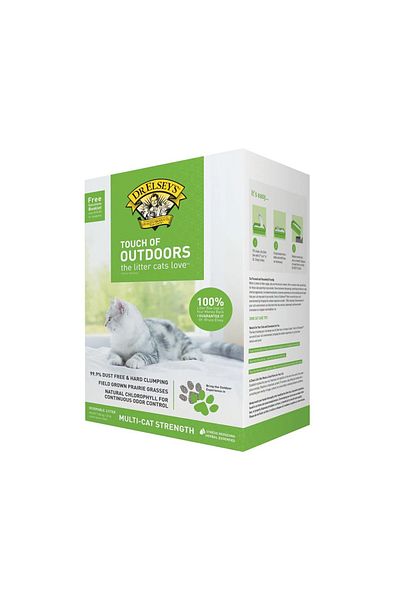 Dr. Elsey's Touch of Outdoors Clumping Clay Cat Litter - 9 kg