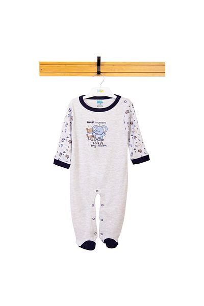 Babies Basic 100% Cotton Printed Long Sleeves Jumpsuit/Romper/Sleepsuit for babies