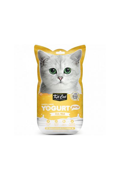 Kit Cat Freeze Dried Yogurt Yums Egg Yolk Cat Treats - 10 g