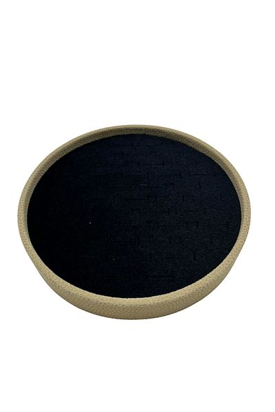 MeGass Dekor Cylinder Model Suede Fabric 20/20 cm Ring Table