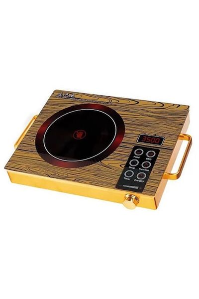 Rovitech Plita electrica vitroceramica, 2200w, control al temperaturii, timer, afisaj digital
