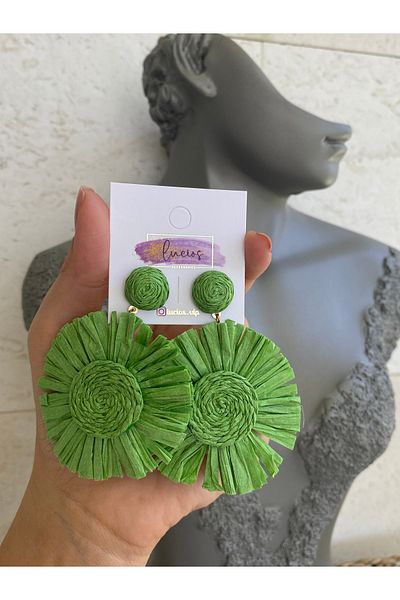 Lucios Wicker Big Size Earrings