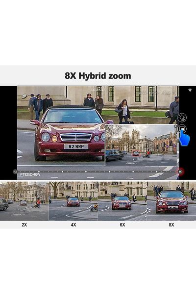 OEM WiFi Surveillance Camera Techage, Dual Lenses, 8MP, 8X Hybrid Optic+Digital Zoom, Human Detection
