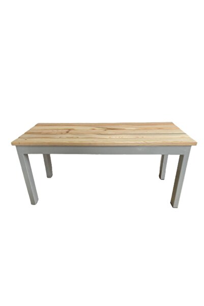 RafBurada 2 Adet Ahşap Bank - Soyunma Odası-Bahçe Ahşap Bankı 31*93 H:43