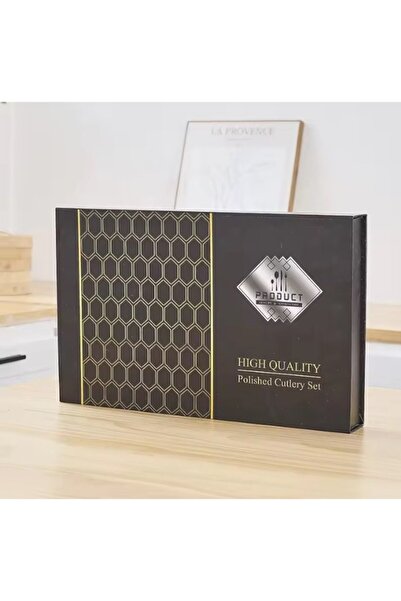 Rovitech Set tacamuri in stil portughez 24 piese, otel inoxidabil, culoare auriu crom