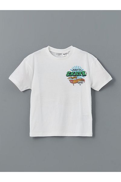 LC Waikiki Standard Pattern 100% Cotton Combed Fabric Licensed Baby Boy T-Shirt and Shorts 2-Piece Set