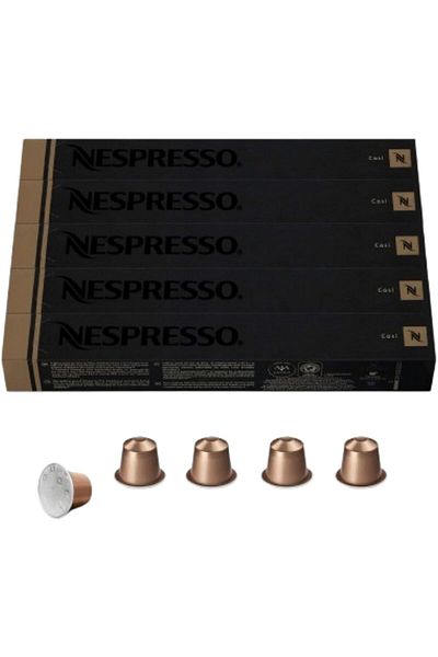 Nespresso Capsules OriginalLine, Cosi, Mild Roast Espresso Coffee, 50 Count Coffee Pods, Brews 1.35o