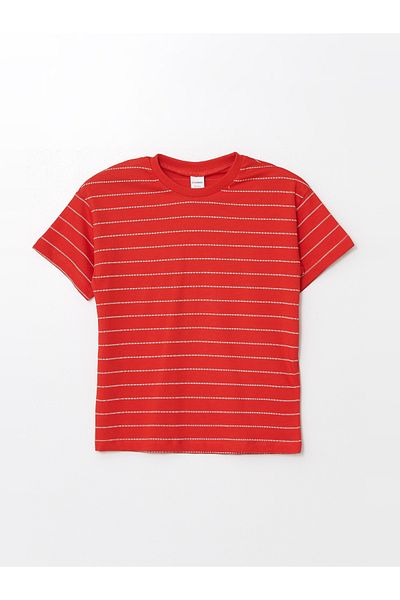 LC Waikiki Crew Neck Short Sleeve Striped Baby Boy T-Shirt