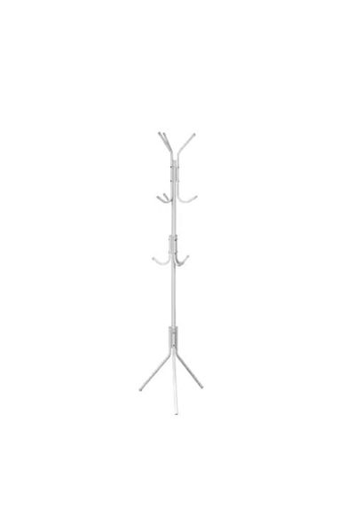 FOXMAG24 Metal tree-type clothes hanger, dimensions 45 x 175 cm, non-slip feet, white