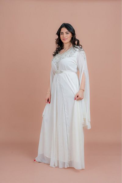 IKKXA Belted Elegant 2-Piece Kaftan