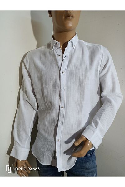 NÇB Slim Fit Sports Cotton Long Sleeve Shirt